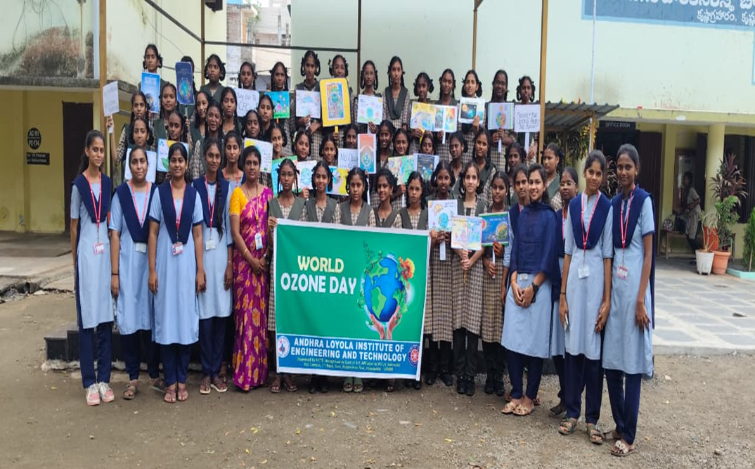  Extension program on “World Ozone Day” at VMMRRMCH Girls High School, Krishnalanka, Vijayawada.  on  16-09-25: