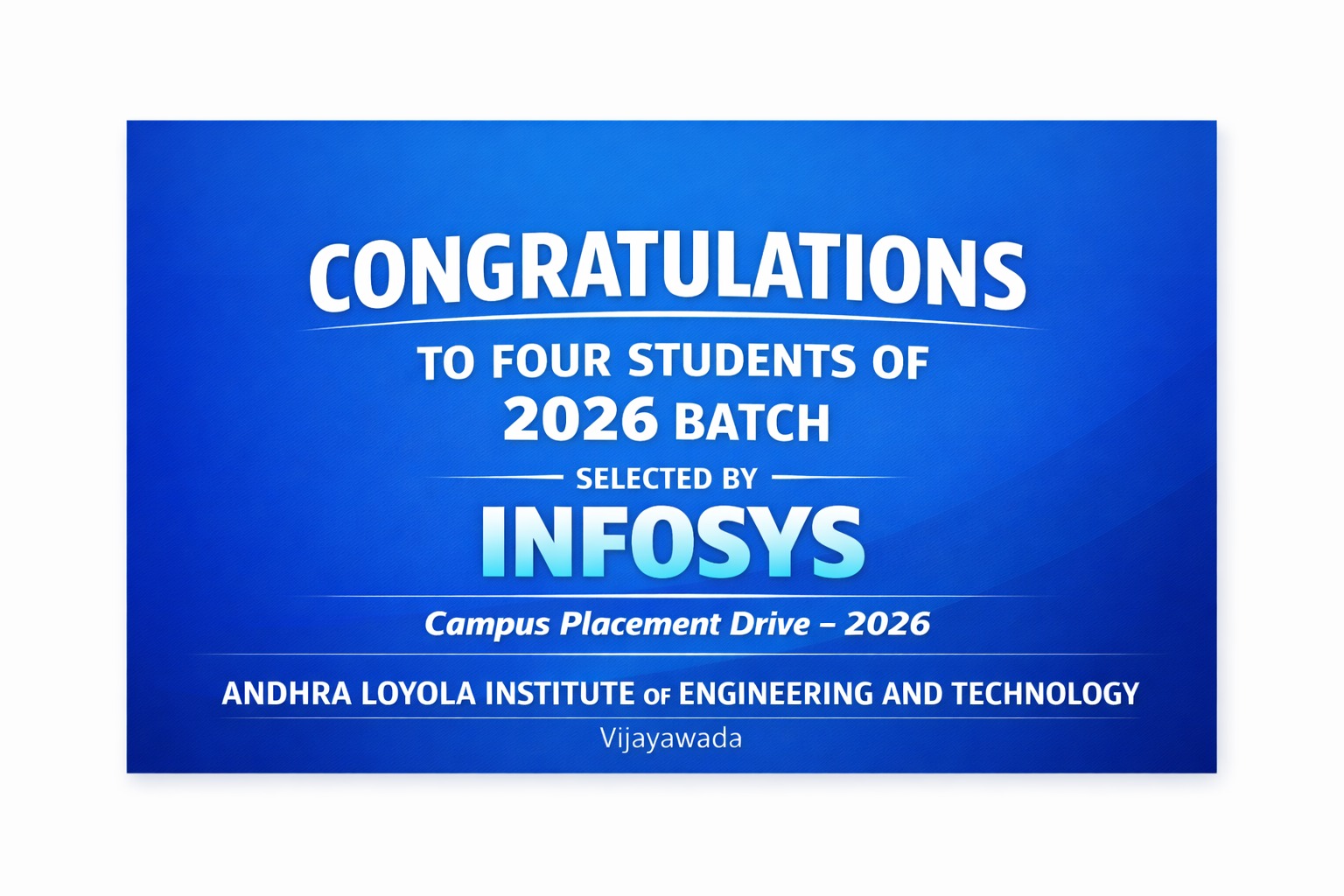 2026 INFOSYS SELECTED STUDENTS 