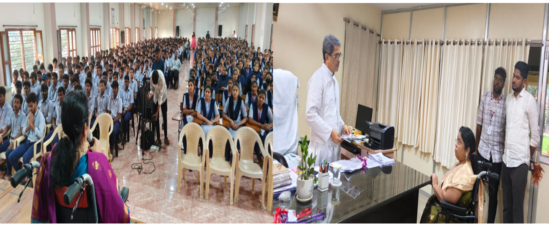 A Motivational Talk on Career Opportunities delivered by   Smt. M. Bala Latha - IAS & IPS organised by IQAC on 11th & 12 Dec 2025 