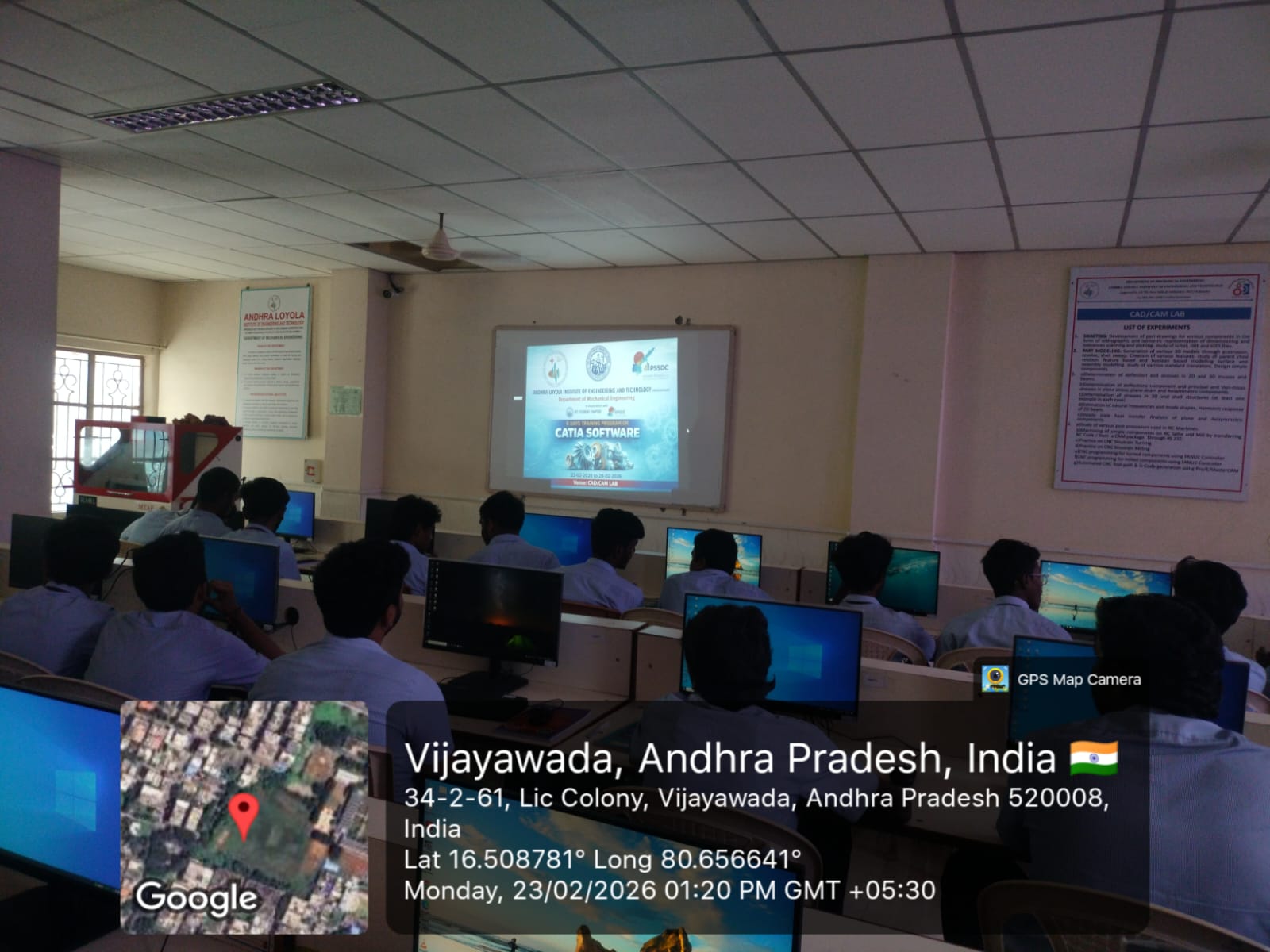 6 Days Work Shop on CATIA by APSSDC for II ME students